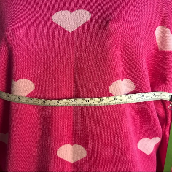 Vibrant Pink Heart Sweater - Picture 3 of 4